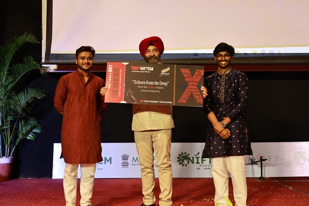 Kartheek Vinny representing at World Food India (WFI) 2025 — Food Tech and Innovation
