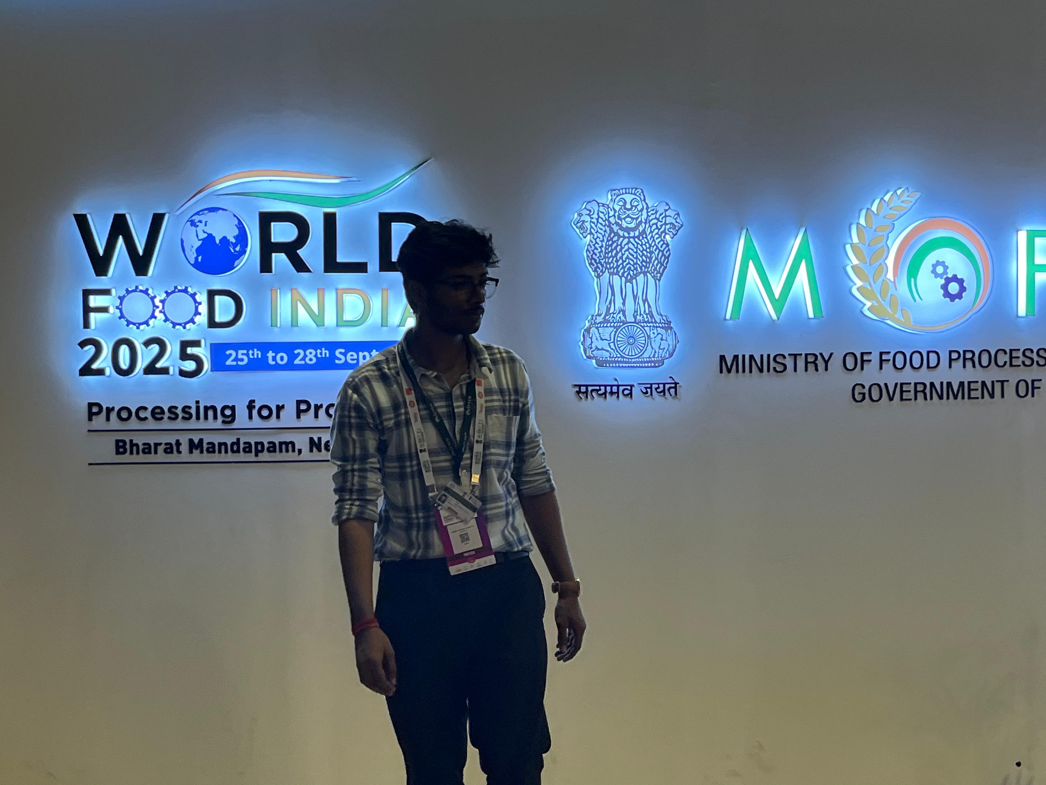 Kartheek Vinny at World Food India 2025 — Bridging Food Technology and Enterprise Architecture